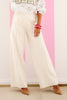 Lysse Libby High Waist Pintuck Snow White Vegan Leather Pant