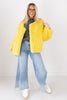 Whitney Mustard Faux Fur Long Sleeve Jacket