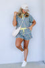 Better Days Denim & Butter Floral Short Sleeve Short Set
