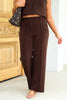 Audrey Espresso Wide Leg Pant