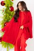 TWT Exclusive Red Blanket Wrap