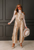 Bambi Camel Barrel Denim Overall