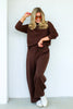Alina Chocolate Long Sleeve Sweatshirt