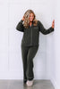 Sweet Dreams Long Sleeve Dark Olive Pajama Set