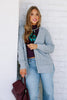 Steal A Moment Heather Grey Long Sleeve Cardigan
