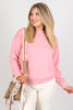 The Right Reasons Dark Pink Long Sleeve Top