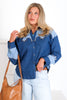 Time Will Tell Denim Long Sleeve Top
