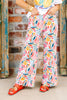 Making Moves Multi Floral Wide Leg Denim Jean