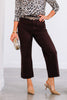 Tribal Signature High Rise Espresso Wide Leg Trouser