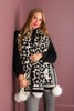 Mitchie's Ivory & Black Floral Print Scarf