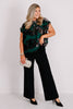 Garden Party Print Forest Sleeveless Top