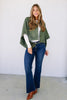 What You Love Olive Dolman Sleeve Jacket