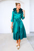 Joseph Ribkoff Opulent Green 3/4 Sleeve Midi Dress