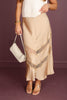 Z SUPPLY Moira Toast Lace Inset Midi Skirt