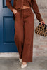 Tribal Audrey Pull On Rustic Brown Flowy Wide Pant