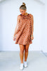 Carry On Brown Polka Dot Sleeveless Mini Dress