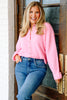 Lucie Candy Pink Long Sleeve Cardigan