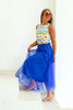 TWT® Anne Royal Blue Midi Skirt