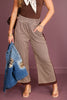 Yummy Cookie Brown Gingham Straight Leg Pant
