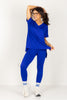 New Horizons Bright Blue Short Sleeve Lounge Set