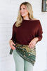Take Me Home Mahogany Long Sleeve Top