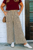Eleanor Animal Camel Printed Wide Leg Lounge Pant