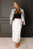 Emily McCarthy Carrara Suede Pencil Skirt