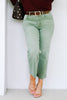 Cleo Green High Rise Wide Leg Jean