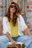 TWT® Easy Going White Crotchet Cardigan