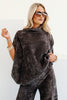 Brown Poncho Oversized Top