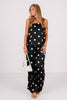 Arden Black Polka Dot Strapless Top