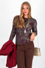 Going Ahead Burgundy Velvet Long Sleeve Layering Top