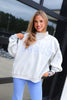 Jesus Heather Grey Mock Neck Long Sleeve Pullover