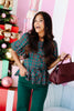 Christina Pine Short Sleeve Blouse