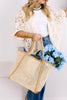 Meet You At The Shore Woven Straw Tote Bag