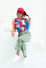 Party People Red Mocha Long Sleeve Layering Top
