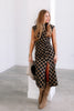 Autumn Edit Autumn Goldie Plaid Sleeveless Maxi Dress