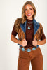 Elsie Medium Denim Fringe Vest