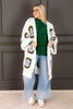 Patty Crochet White Multi Long Sleeve Cardigan