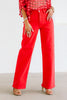 Just Black Red Vintage Straight Jean