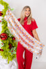 Happy Season Gingerbread & Candy Cane Scarf