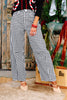 Just Black Denim Black Gingham Barrel Jean