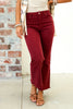 Take it Away Burgundy Wide Leg Jean