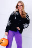 Spider Web Black Long Sleeve Cardigan