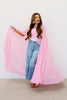 Promise Me Pink Chiffon Cape