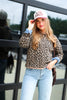Clarissa Taupe Leopard Long Sleeve Top