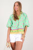 Charli  Green Apple Short Sleeve Blouse