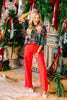 Just Black Red Vintage Straight Jean