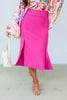 Joh Kamari Pull On Pink Midi Skirt