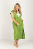 Mallory Matcha Short Sleeve Midi Dress